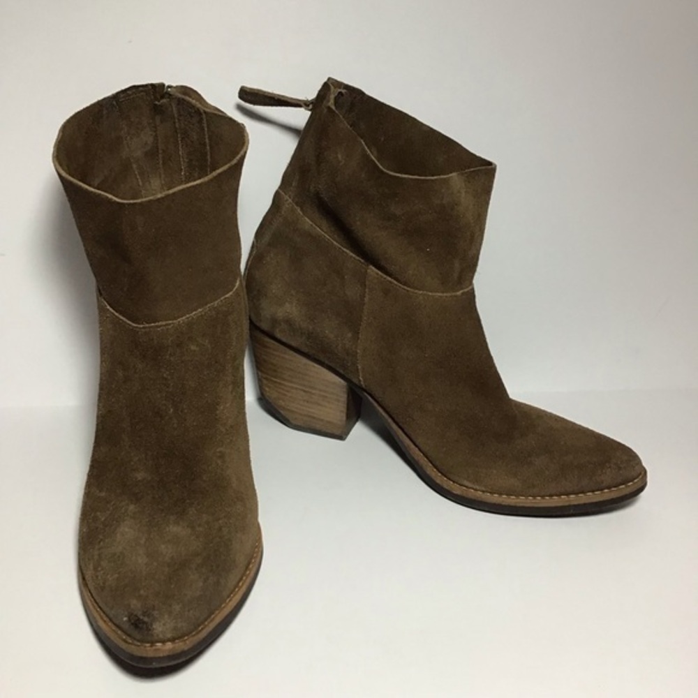 Matisse Soho Brown Suede Heeled Boots Sz 8.5 Brown